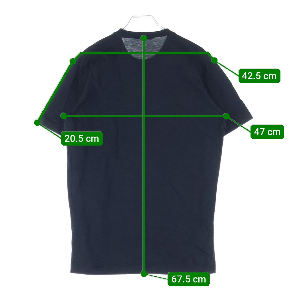 DSQUARED2(ディースクエアード) 21AW Leaf Graphic T-shirt リーフプリント 半袖Tシャツ カットソー ブラック S74GD0862