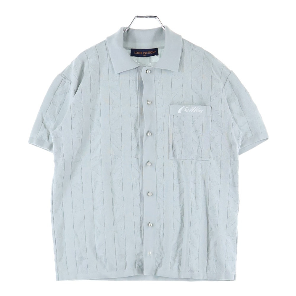 LOUIS VUITTON(ルイヴィトン) 25AW short sleeve ショート スリーブ ニットシャツ ホワイト