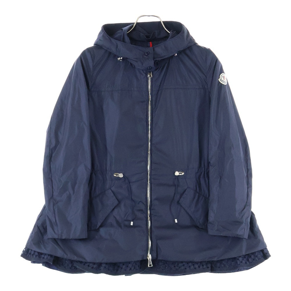 MONCLER(モンクレール) 17SS LOTUS GIUBBOTTO ロータス フリル付き ナイロン フーデッドジャケット ネイビー レディース C10934612685