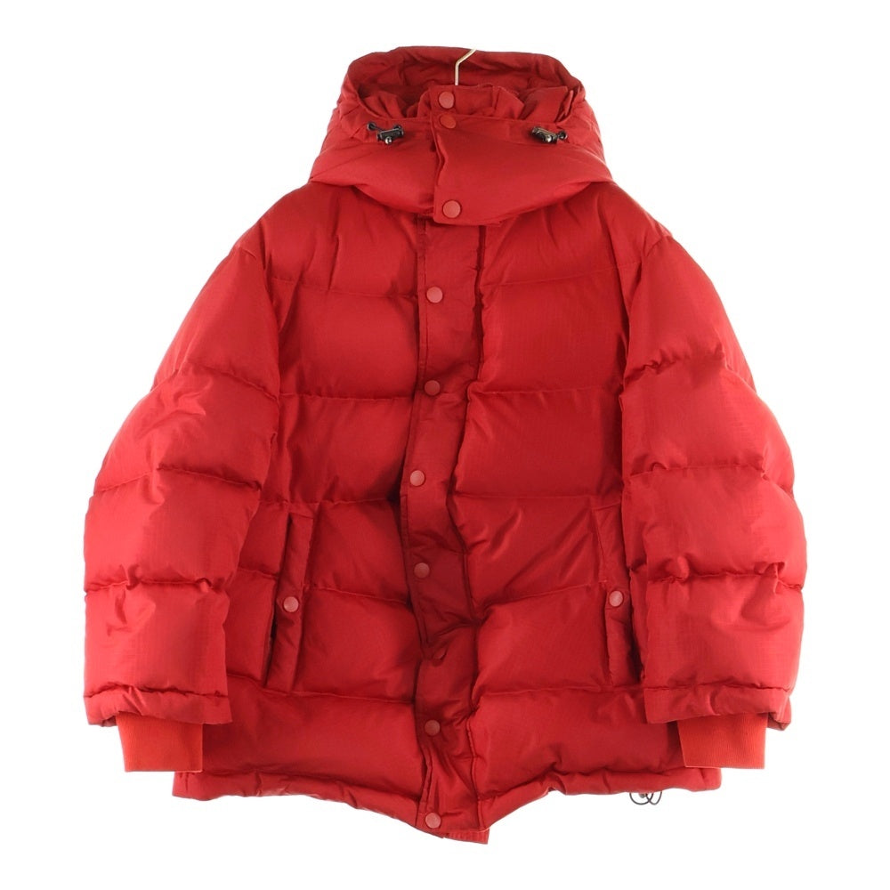 BALENCIAGA(バレンシアガ) 16AW ドローコード フーデッド ジップアップダウンジャケット レッド 502624