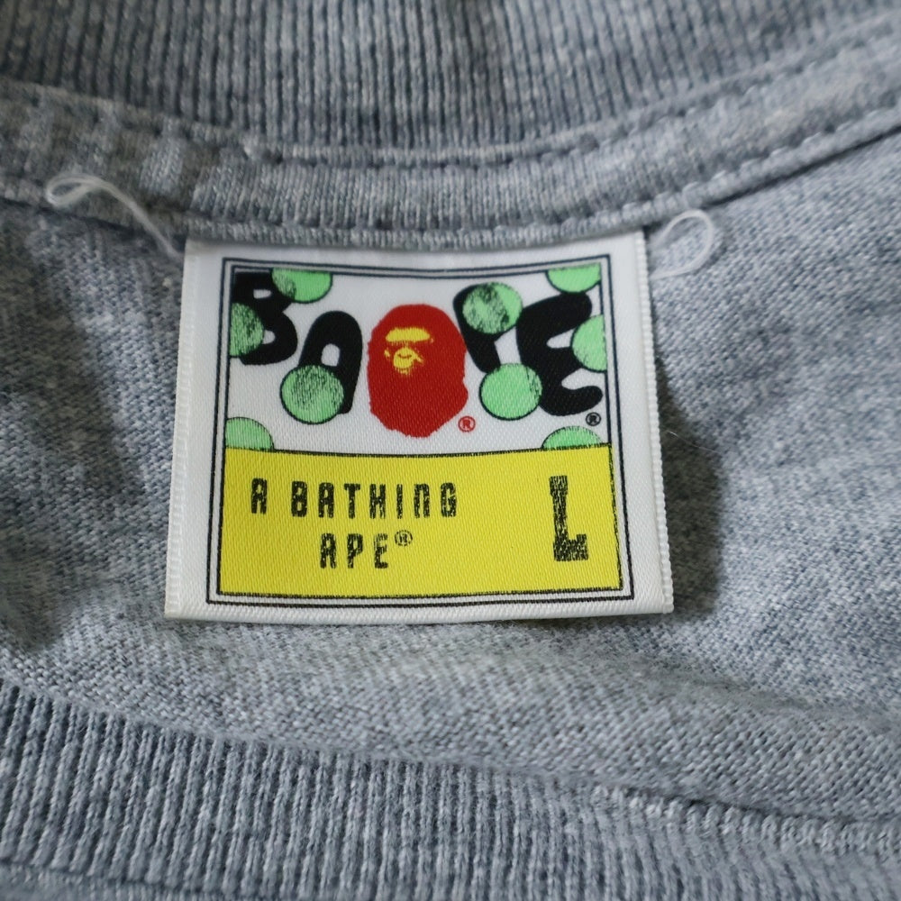 A BATHING APE(アベイシングエイプ) BAPE Pigment 1st camo Bapesta Tee ピグメント ファーストカモ ベイプスタ 半袖Tシャツカットソー グレー