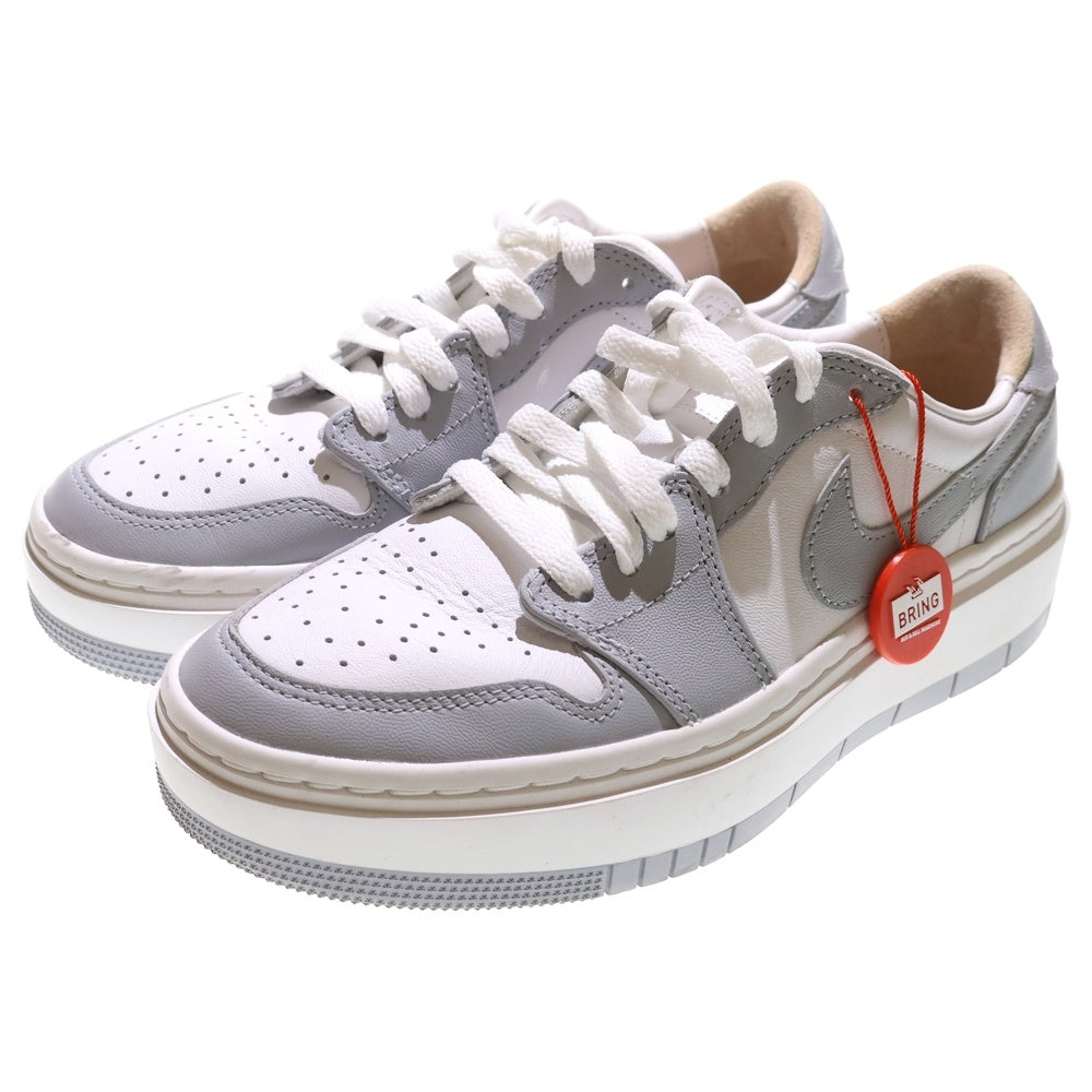 NIKE(ナイキ) WMNS 1 Elevate Low Wolf Grey ウィメンズ エアジョーダン1 エレベート ローカットシューズ スニーカー ホワイト/グレー US7/24cm DH7004-100