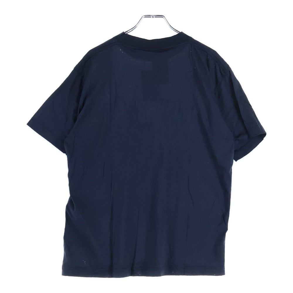 BALENCIAGA(バレンシアガ) 24SS SAINT GERMAIN デストロイ加工 スモールフィット 半袖Tシャツ カットソー ネイビー 809122 TRVP1