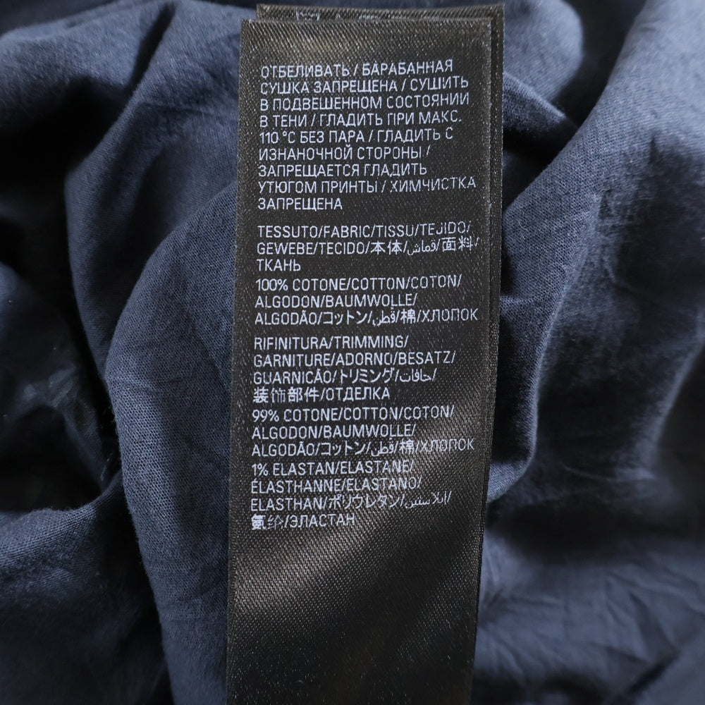 BALENCIAGA(バレンシアガ) 24SS SAINT GERMAIN デストロイ加工 スモールフィット 半袖Tシャツ カットソー ネイビー 809122 TRVP1