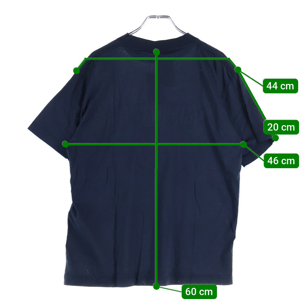 Balenciaga ロゴ 半袖Tシャツ ネイビー BALENCIAGA(バレンシアガ) 23SS ユーズド加工 テープロゴ T