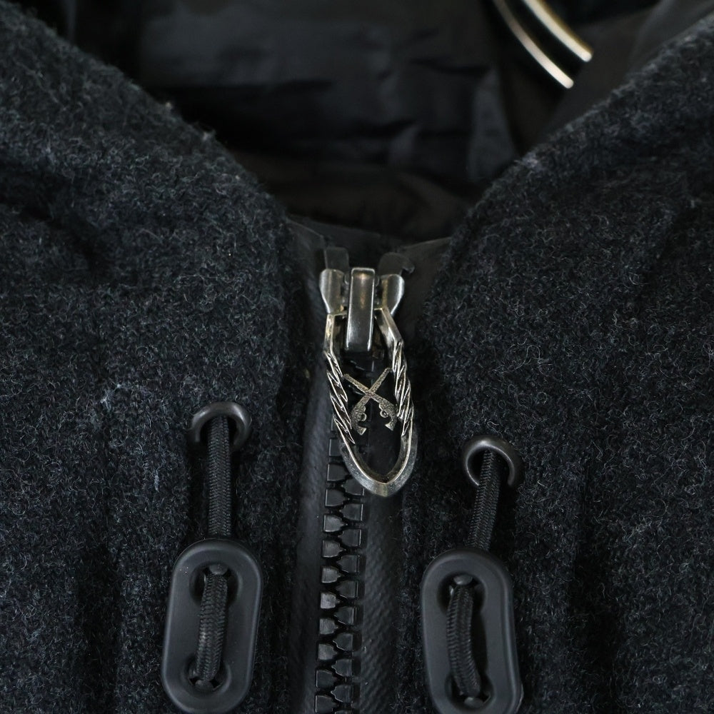 roar(ロアー) ラインストーン アーム切替 ダウンジャケット ブラック