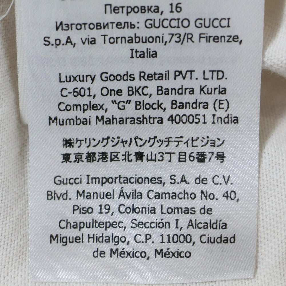 GUCCI(グッチ) 21SS 100th anniversary 100周年 アニバーサリー ロゴプリント クルーネック 半袖Tシャツ カットソー ホワイト 660744
