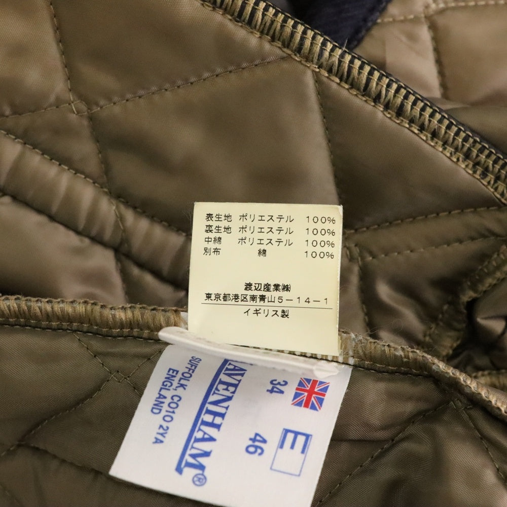 LAVENHAM(ラベンハム) シップス キルティング ジャケット ネイビー