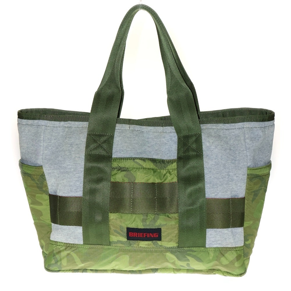 BRIEFING(ブリーフィング) ×loopwheeler×begin ループウィラー ビギン カモ柄 限定トートバッグ カーキ/グレー