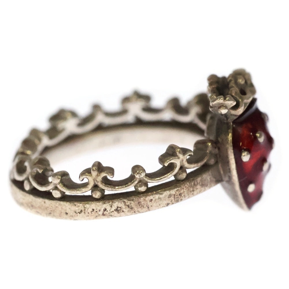 Justin Davis(ジャスティンデイヴィス) STRAWBERRY SWITCH BLADE ストロベリー シルバー/レッド リング