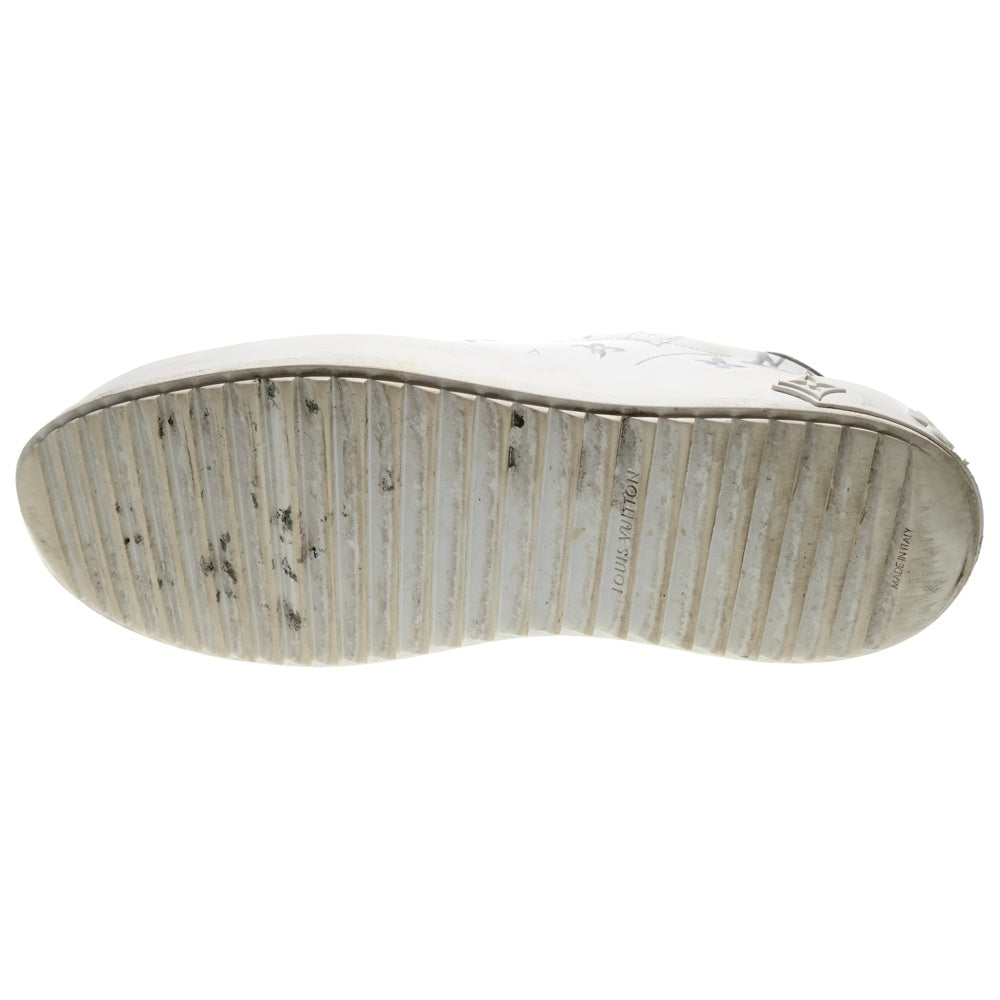 LOUIS VUITTON(ルイヴィトン) タイムアウト ライン レースアップ モノグラム レザースニーカー ホワイト/シルバー NV0251