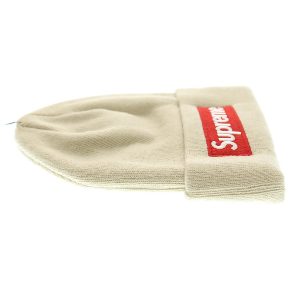 SUPREME(シュプリーム) 24AW×New Era Box Logo Beanie ニューエラ ボックスロゴ ビーニー ニットキャップ ベージュ