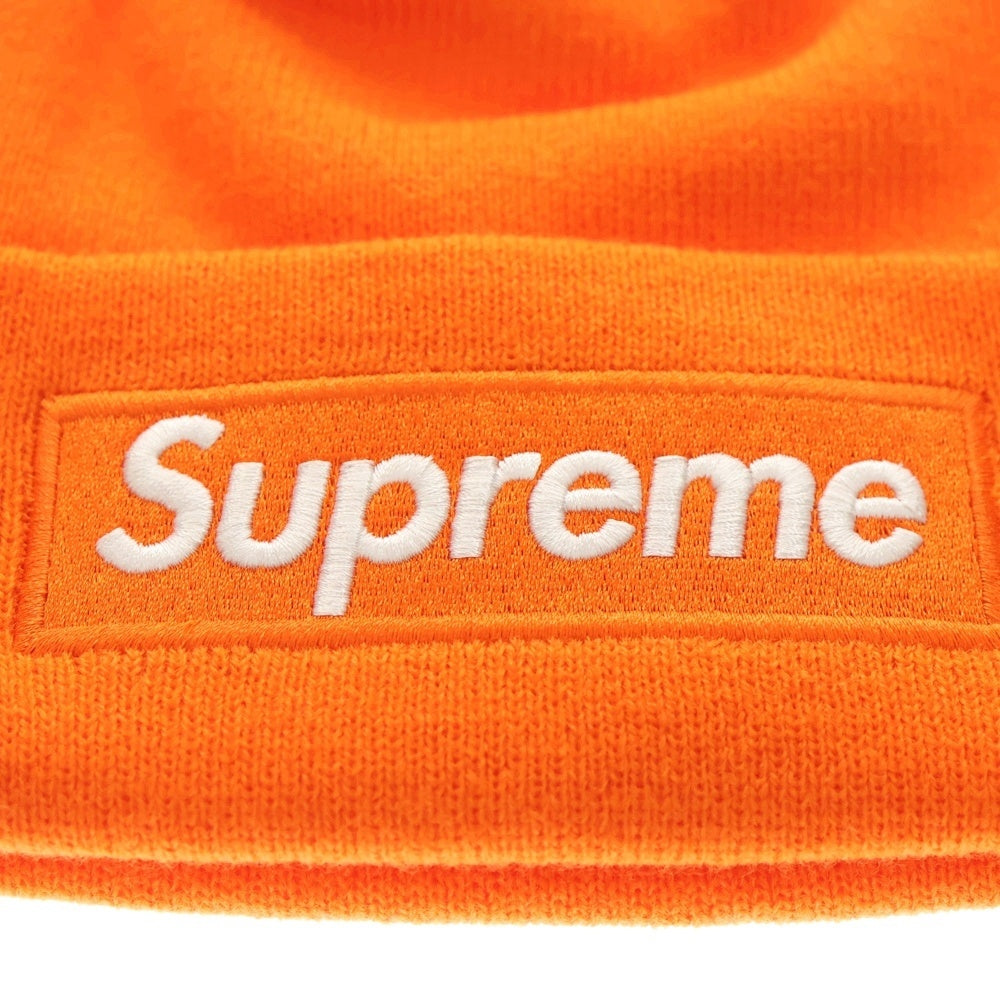 SUPREME(シュプリーム) 24AW×New Era Box Logo Beanie ニューエラ ボックスロゴ ビーニー ニットキャップ オレンジ
