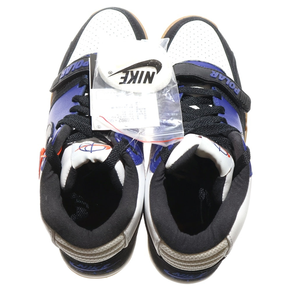 NIKE SB(ナイキエスビー) ×POLAR SKATE CO AIR TRAINER 1 ポーラースケート エアトレーナー1 ハイカットスニーカー ブルー/ブラック/ホワイト US9/27cm CI6892-001