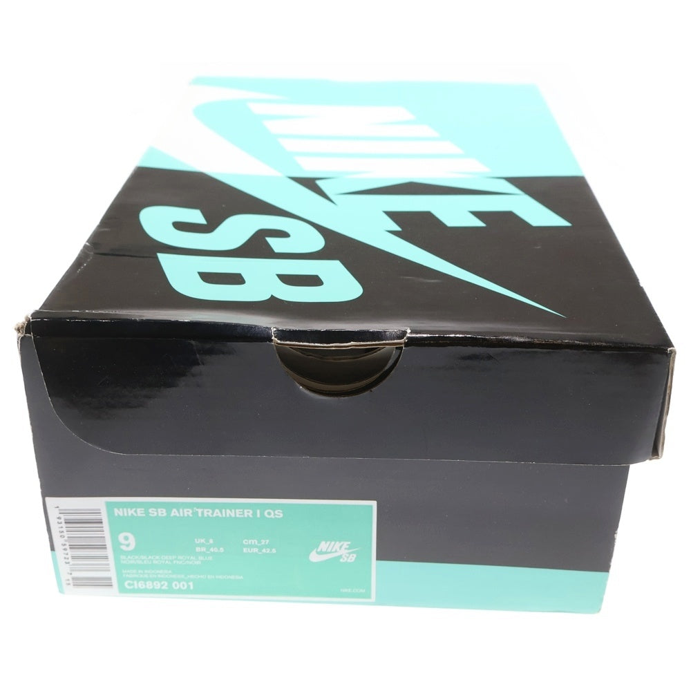 NIKE SB(ナイキエスビー) ×POLAR SKATE CO AIR TRAINER 1 ポーラースケート エアトレーナー1 ハイカットスニーカー ブルー/ブラック/ホワイト US9/27cm CI6892-001