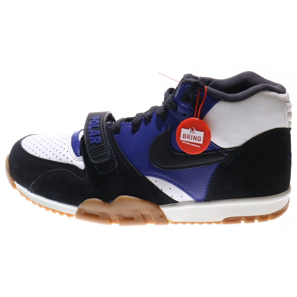 NIKE SB(ナイキエスビー) ×POLAR SKATE CO AIR TRAINER 1 ポーラースケート エアトレーナー1 ハイカットスニーカー ブルー/ブラック/ホワイト US8.5/26.5cm CI6892-001