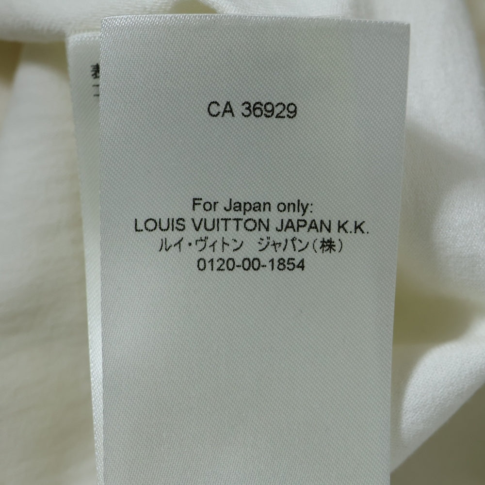 LOUIS VUITTON(ルイヴィトン) 22SS グラフィットロゴ プリント コットン 半袖Tシャツ カットソー ホワイト RM221 DT3 HMY60W