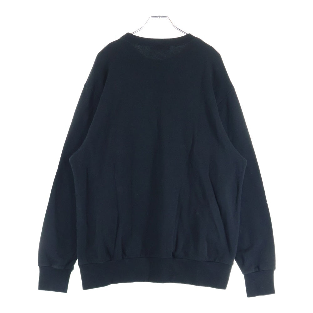 UNDERCOVER(アンダーカバー) 23SS SWEAT ANGEL サテンパッチクルーネックスウェットトレーナー ブラック UC1C9801