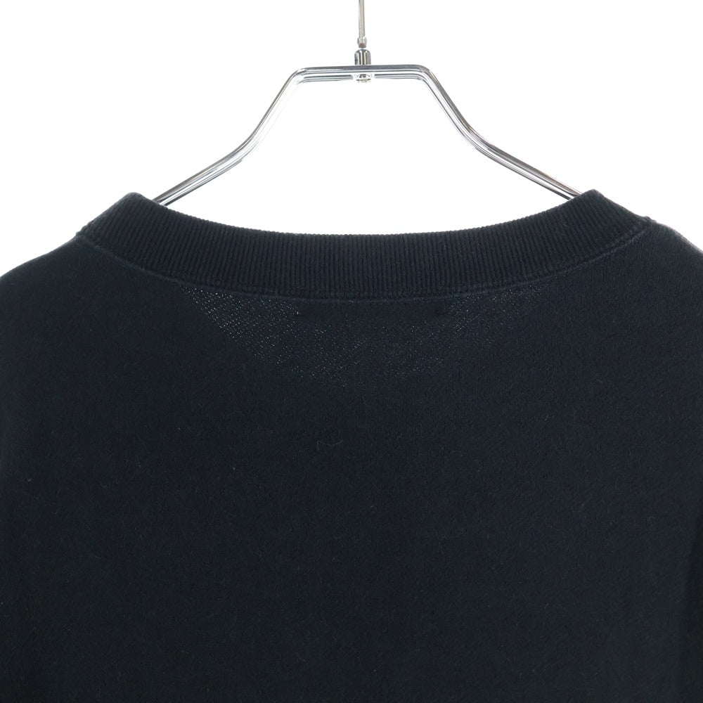 UNDERCOVER(アンダーカバー) 23SS SWEAT ANGEL サテンパッチクルーネックスウェットトレーナー ブラック UC1C9801