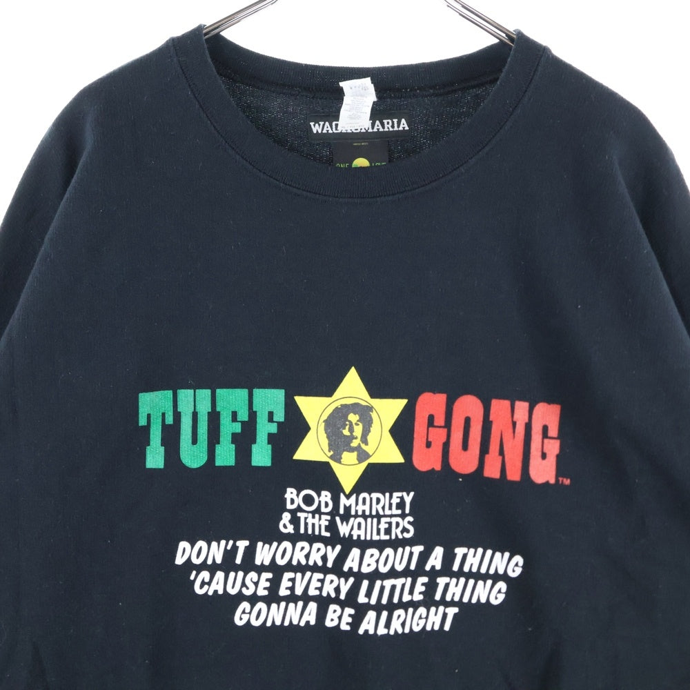 WACKO MARIA(ワコマリア) 24FW BOB MARLEY CREW NECK スウェット ロングスリーブT ブラック