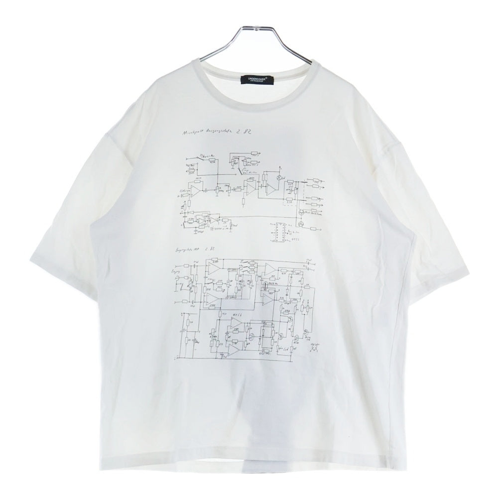 UNDERCOVER(アンダーカバー) 25AW TEE Print_Schaltplan FAUSTバンド
