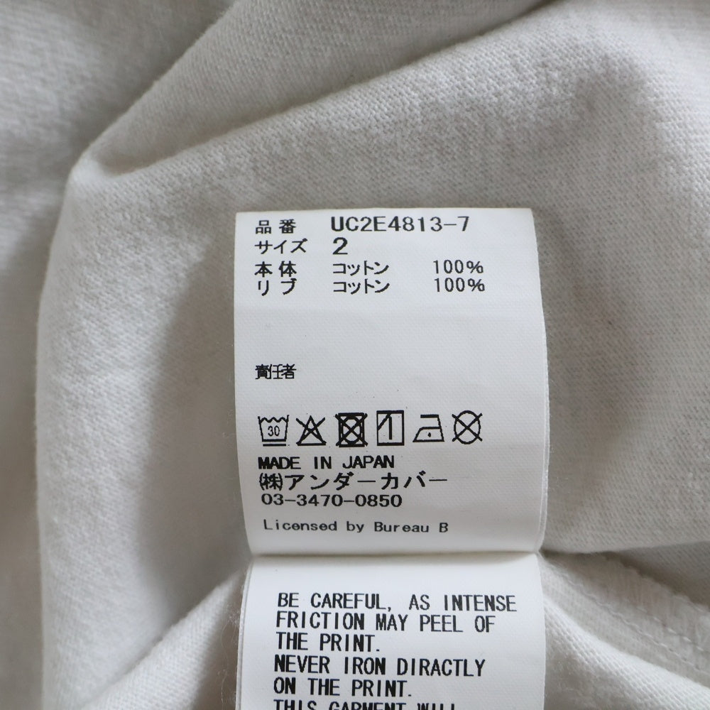 UNDERCOVER(アンダーカバー) 25AW TEE Print_Schaltplan FAUSTバンド アートワーク グラフィック オーバーサイズ Tシャツ ホワイト