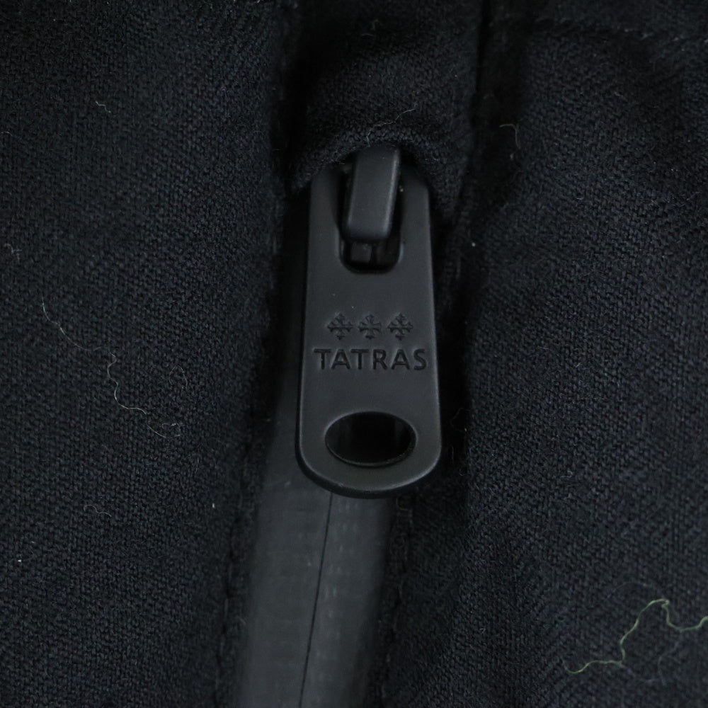 TATRAS(タトラス) 21AW AGORDO アゴルド マルチポケット フーデッド ジップアップ ダウンジャケット ブラック MTKE21A4148-D