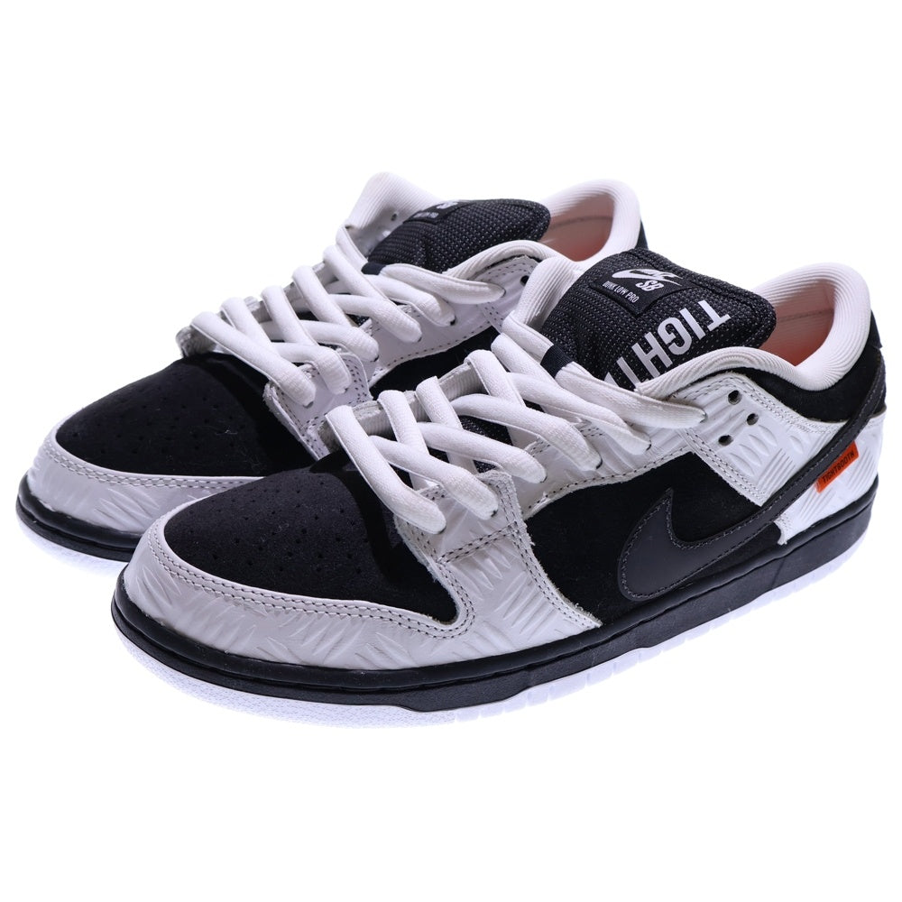 NIKE SB(ナイキエスビー) ×TIGHTBOOTH DUNK LOW PRO QS タイトブース エスビーダンク ローカットスニーカー ホワイト/ブラック US10/28cm FD2629-100