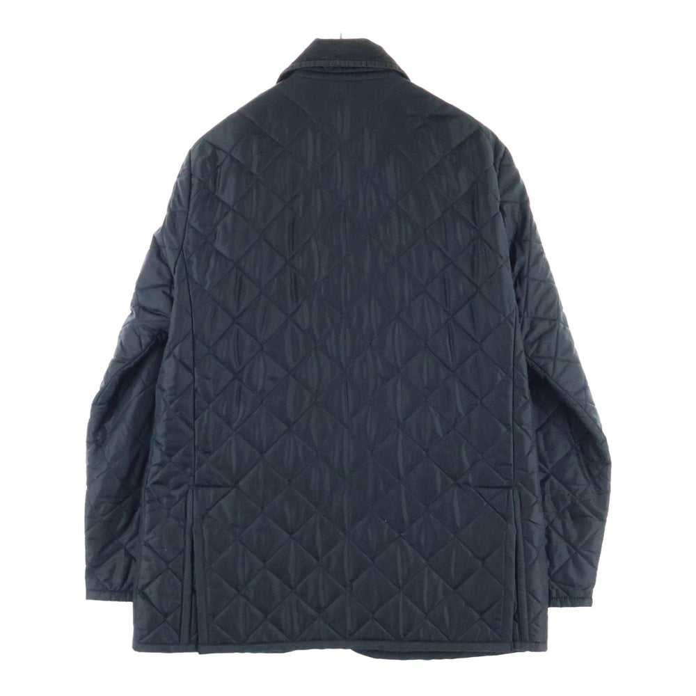 LAVENHAM(ラベンハム) コーデュロイ切り替え キルティングジャケット ブラック