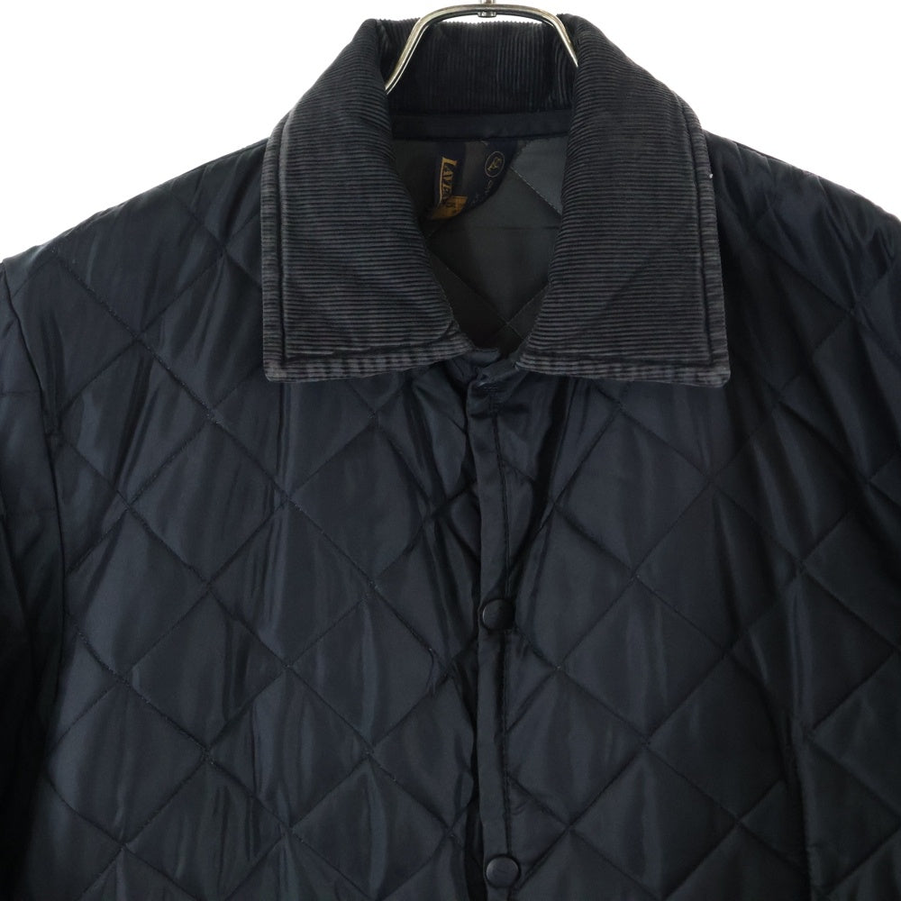 LAVENHAM(ラベンハム) コーデュロイ切り替え キルティングジャケット ブラック