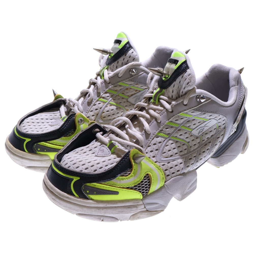 VETEMENTS(ヴェトモン) ×Reebok 20SS spike runner 400 スパイクランナー スタッズ装飾 ローカットスニーカー グリーン/グレー DV8220