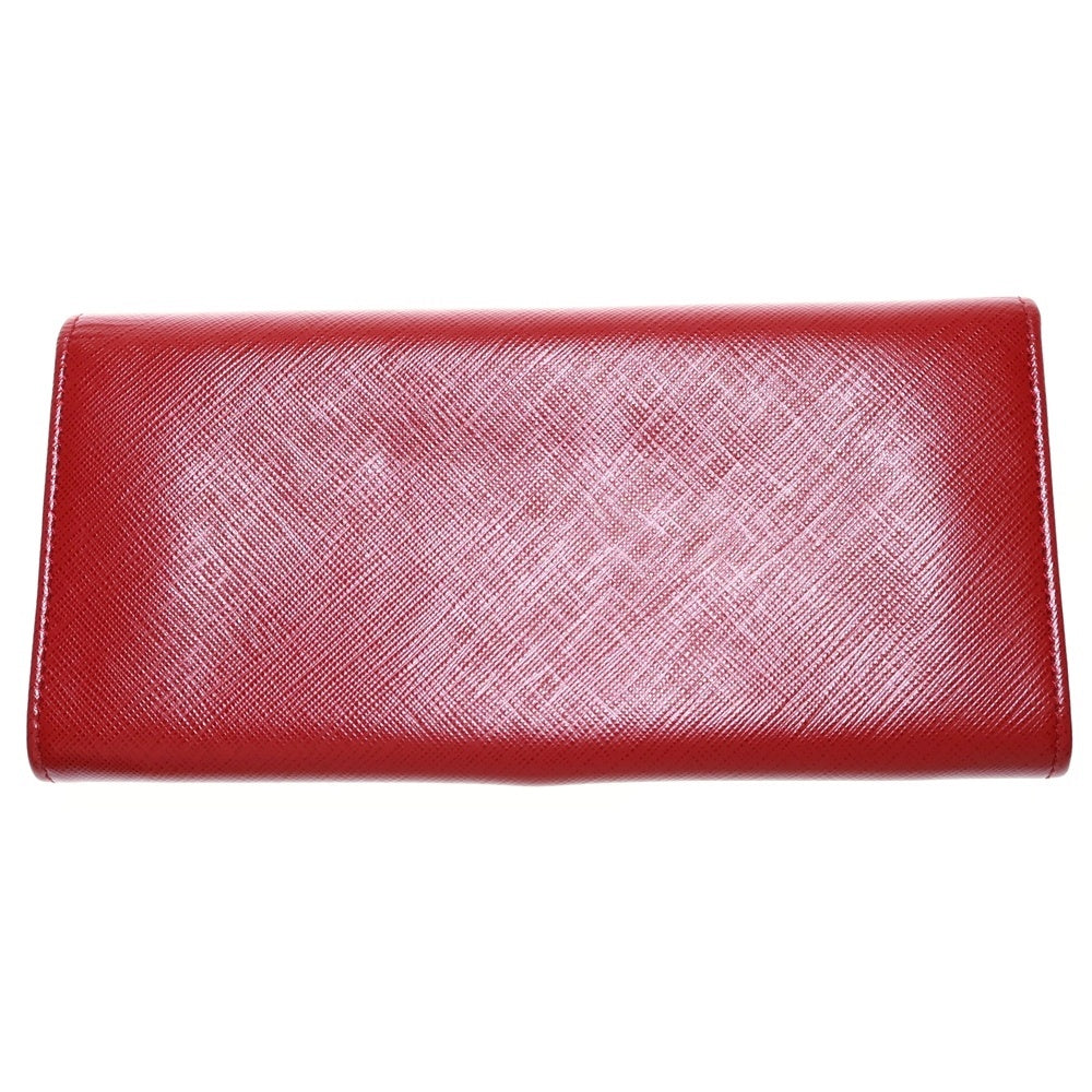 Salvatore Ferragamo(サルヴァトーレ フェラガモ) ヴァラリボン 2つ折りロングウォレット 長財布 レッド レディース