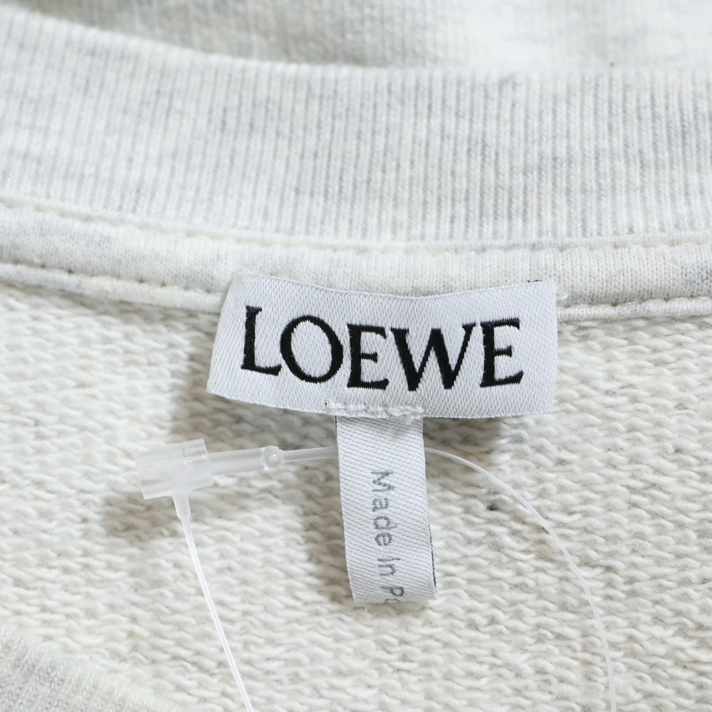 LOEWE(ロエベ) ロゴエンブロイダリー クルーネック 長袖スウェットトレーナー グレー H526Y24J14