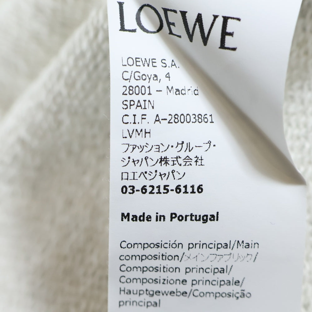 LOEWE(ロエベ) ロゴエンブロイダリー クルーネック 長袖スウェットトレーナー グレー H526Y24J14