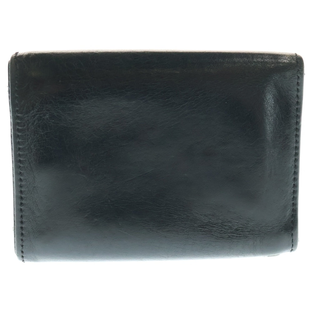 CHROME HEARTS(クロムハーツ) 3FOLD 3フォールド スターボタン レザーウォレット 財布 ブラック BCA364