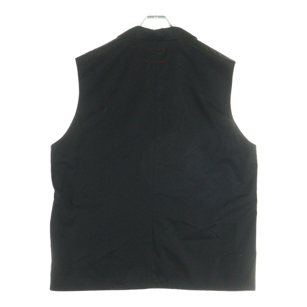 SYU.HOMME/FEMM(シュウ オム フェム) 20SS ラメベルト ジップアップベスト ブラック H20ss-10