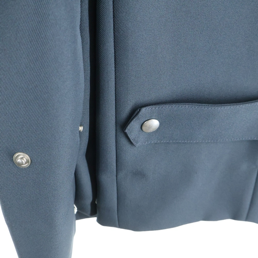 SYU.HOMME/FEMM(シュウ オム フェム) 21AW 裾ボタン ベルト付き スラックスパンツ グレー H21aw-19