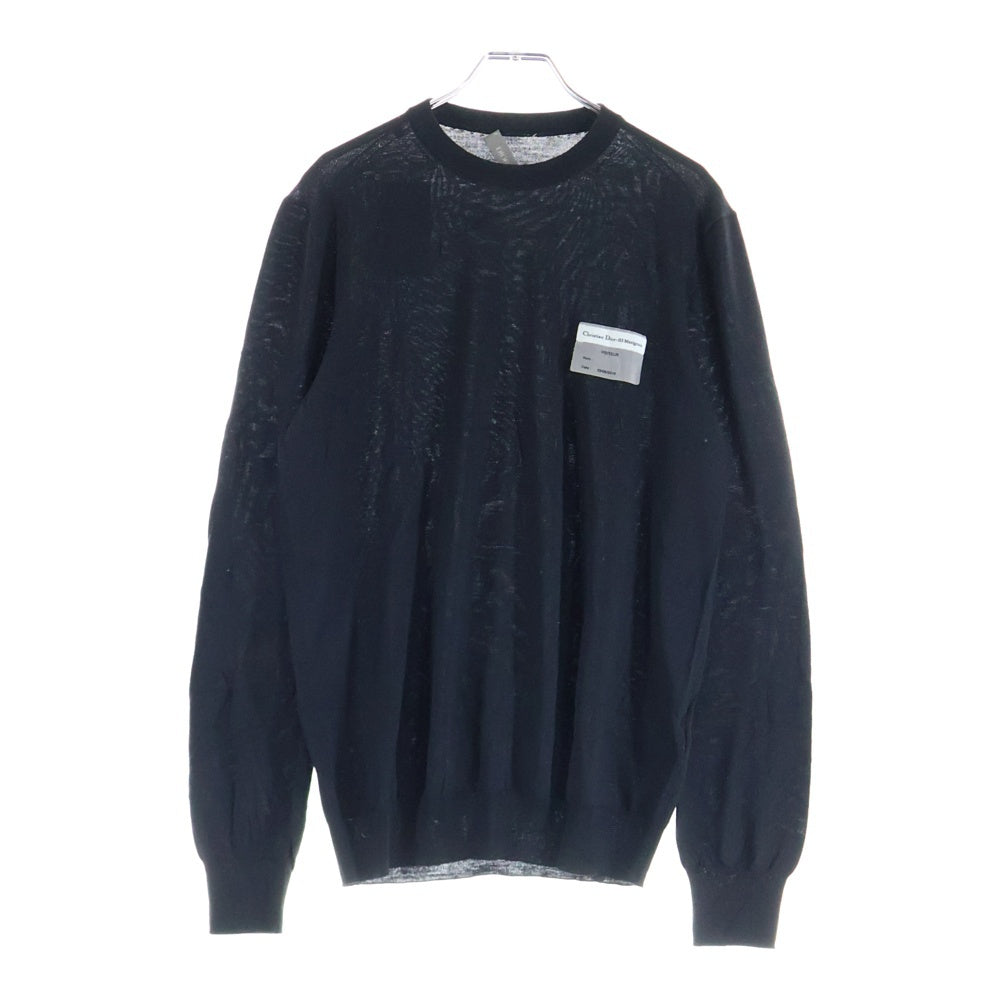DIOR(ディオール) 19AW ビジターパッチ クルーネック ニットセーター ブラック 923M649AT938