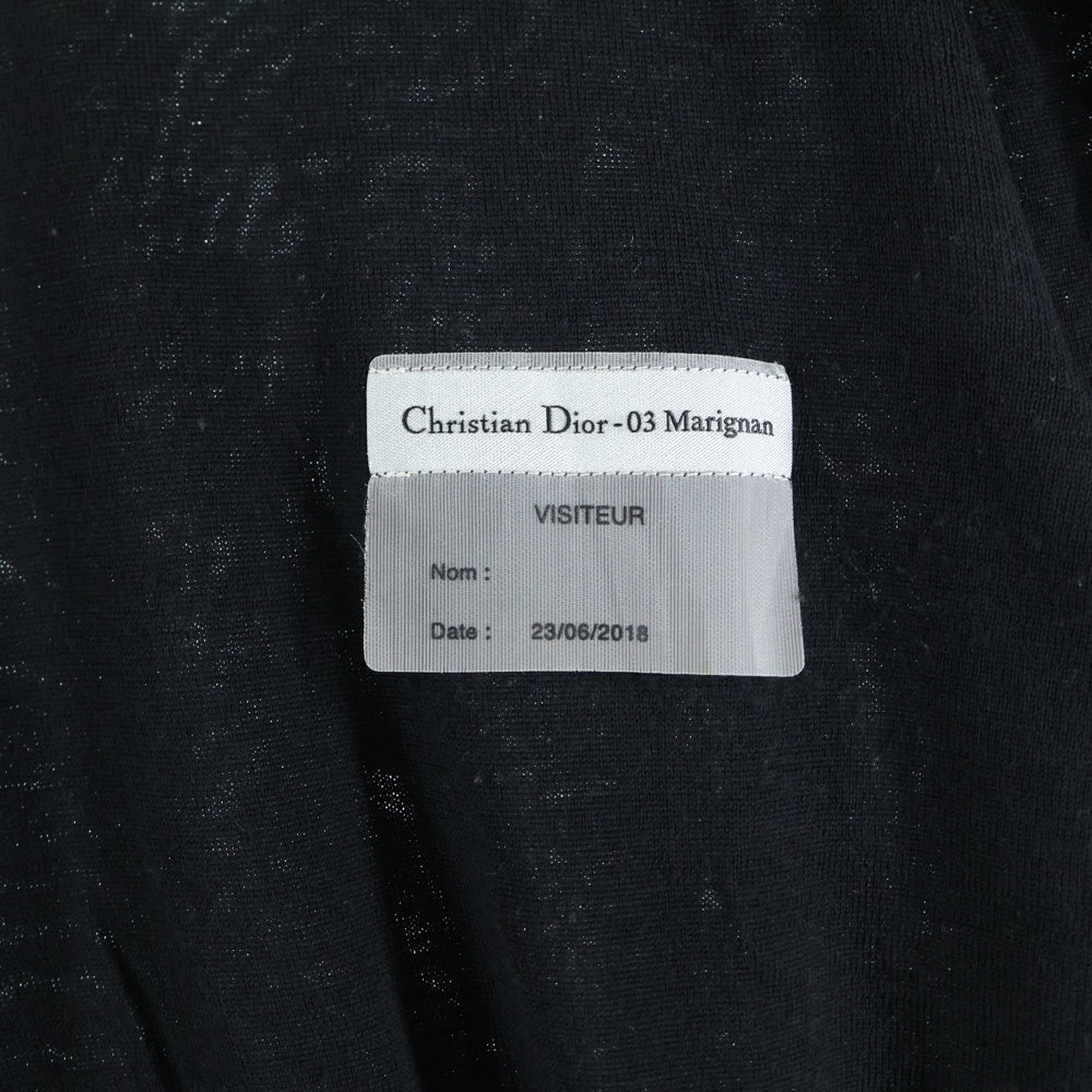 DIOR(ディオール) 19AW ビジターパッチ クルーネック ニットセーター ブラック 923M649AT938