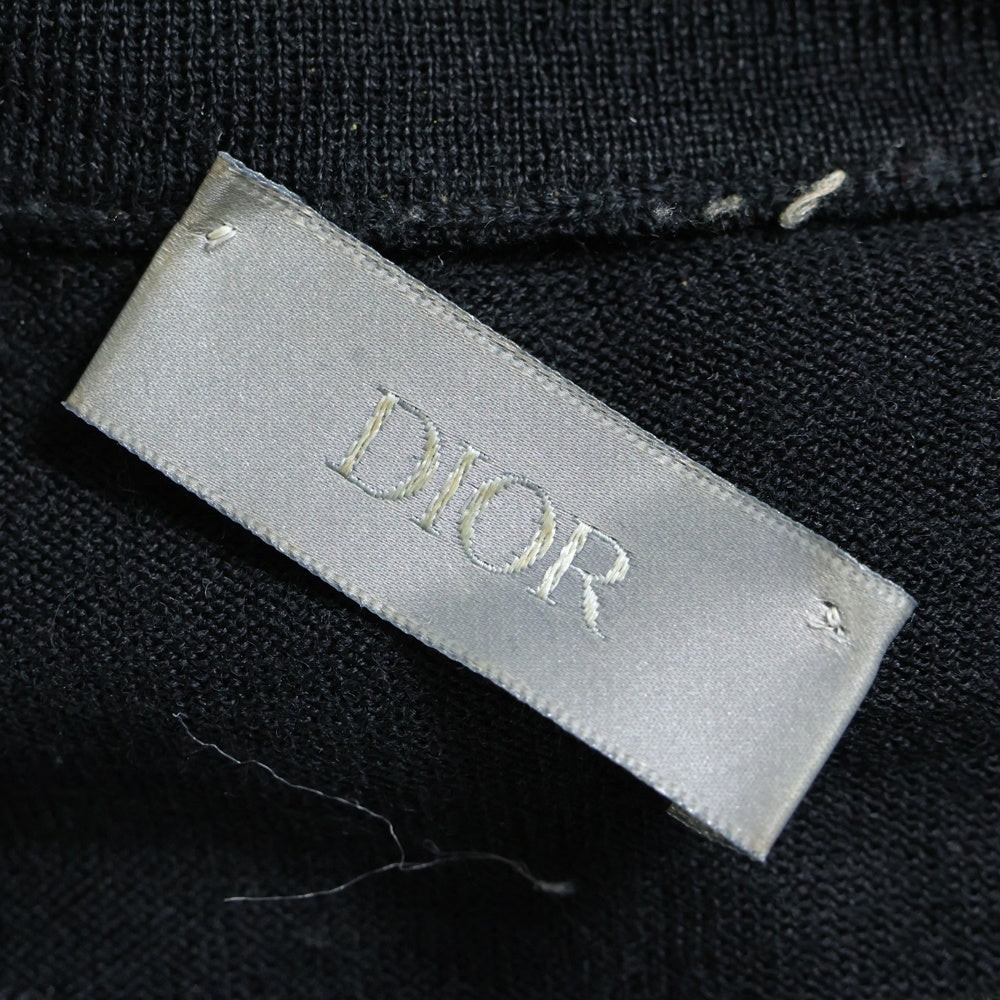 DIOR(ディオール) 19AW ビジターパッチ クルーネック ニットセーター ブラック 923M649AT938