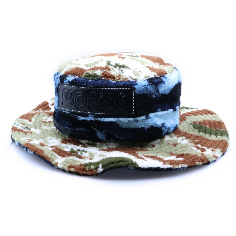 LOEWE(ロエベ) レザーロゴパッチ サファリハット バケットハット 帽子 マルチ K664119X03