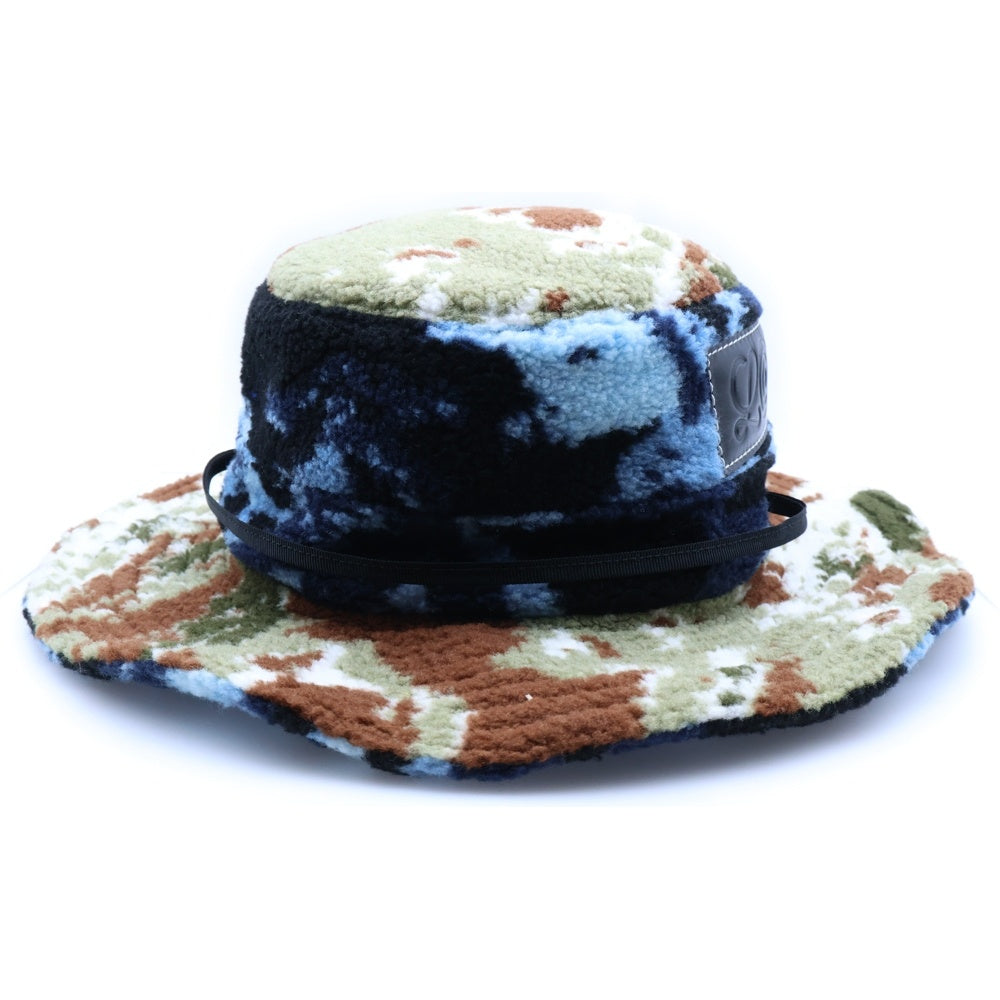 LOEWE(ロエベ) レザーロゴパッチ サファリハット バケットハット 帽子 マルチ K664119X03