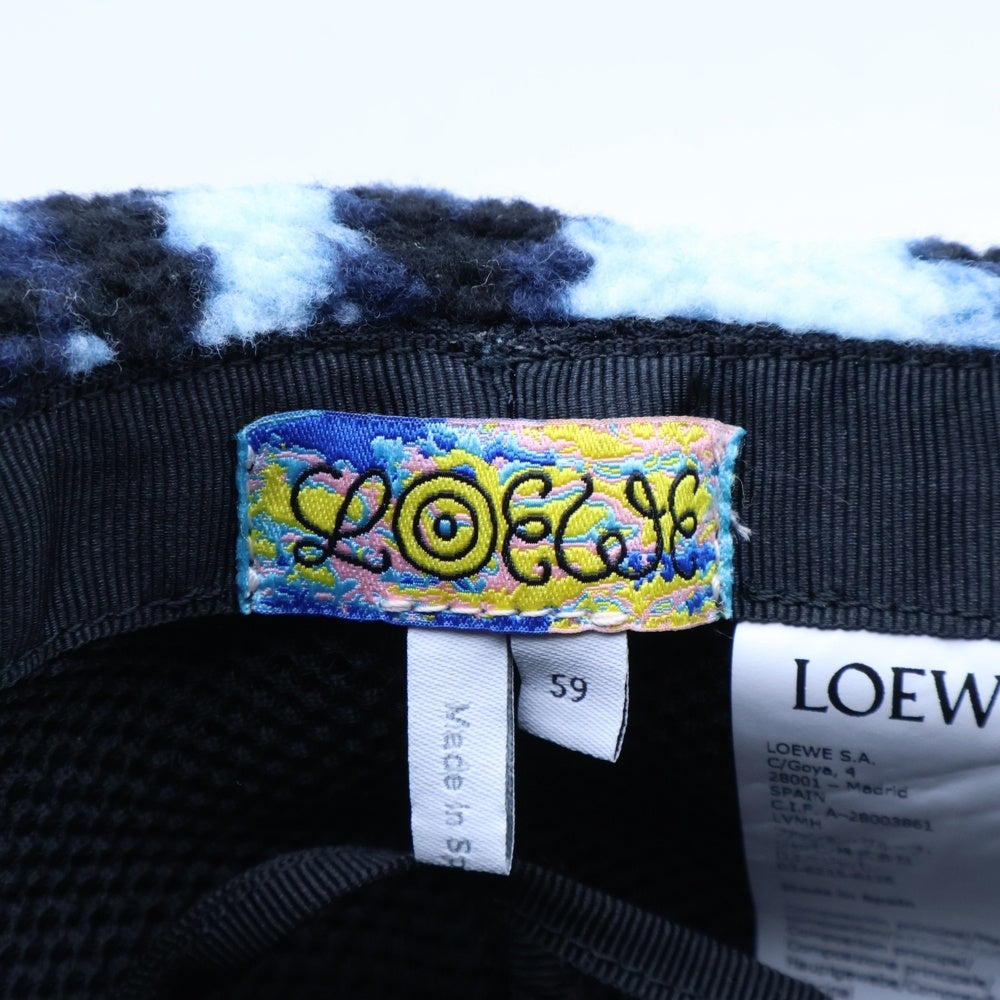 LOEWE(ロエベ) レザーロゴパッチ サファリハット バケットハット 帽子 マルチ K664119X03