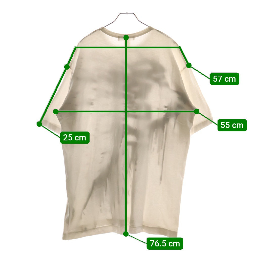 COMME des GARCONS SHIRT(コムデギャルソンシャツ) フロントプリント 半袖Tシャツ カットソー ホワイト FI-T006
