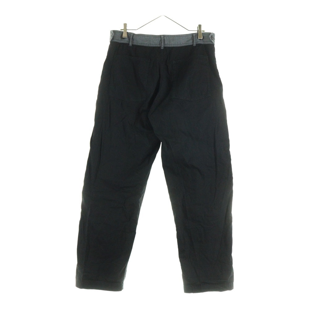 BLACK COMME des GARCONS(ブラックコムデギャルソン) バイカラー コットンパンツ ブラック/グレー 1I-P219