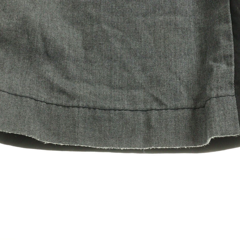 BLACK COMME des GARCONS(ブラックコムデギャルソン) バイカラー コットンパンツ ブラック/グレー 1I-P219