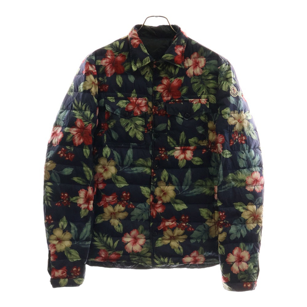MONCLER(モンクレール) DOMINICA GIUBBOTTO ドミニク フラワー総柄 リバーシブルダウンジャケット アウター マルチ 310914141705