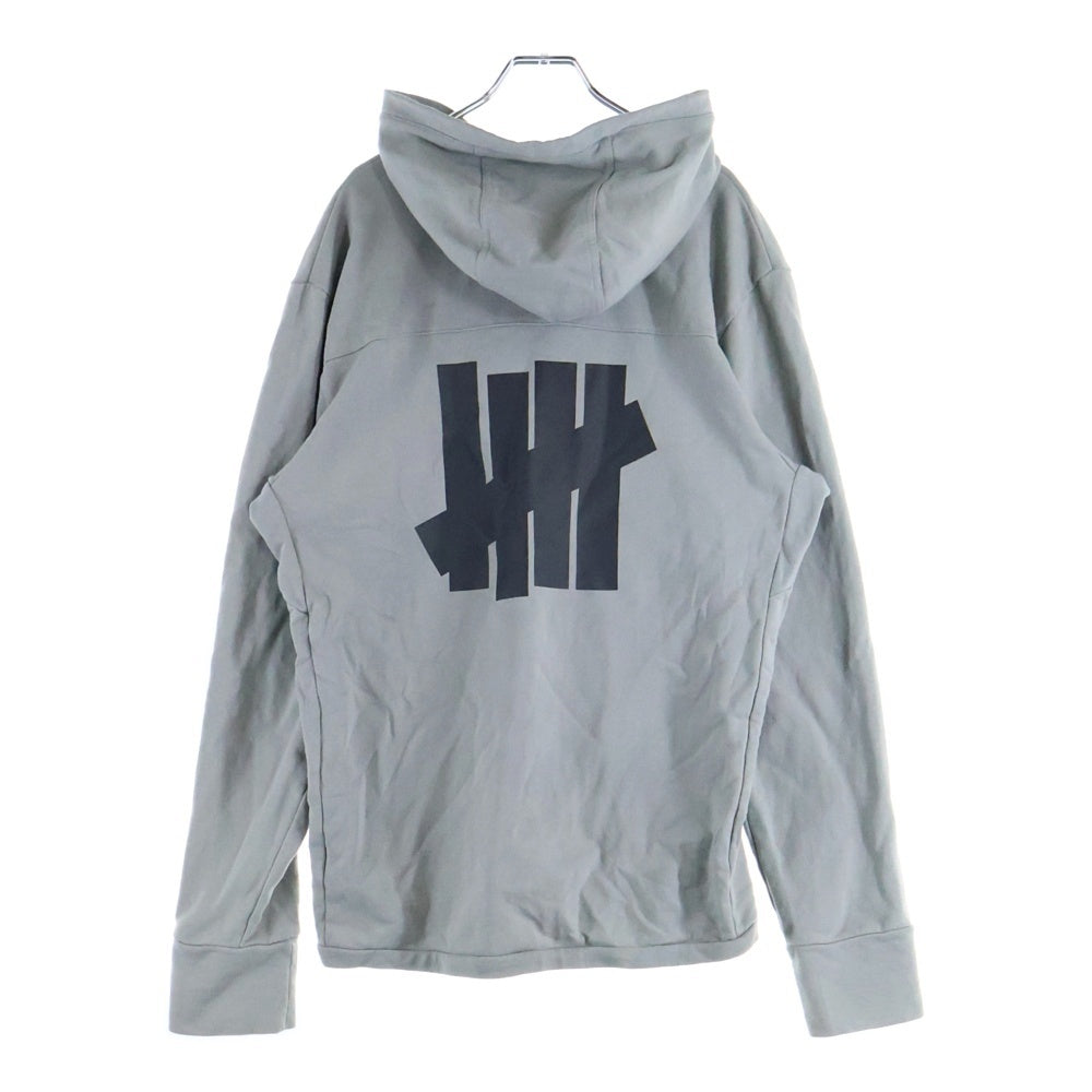 adidas(アディダス) × UNDEFEATED アンディフィーテッド プリントデザイン プルオーバーパーカー フーディー グレー DN8782