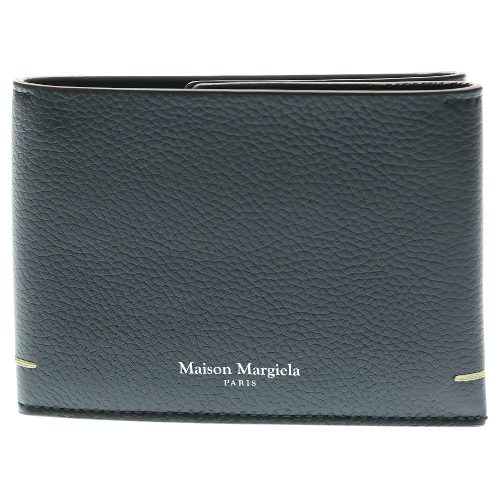 Maison Margiela 1(メゾンマルジェラ) 25AW WALLET 2 MEDIUM 4ステッチ レザーカードケース ウォレット ブラック SA2UI0008