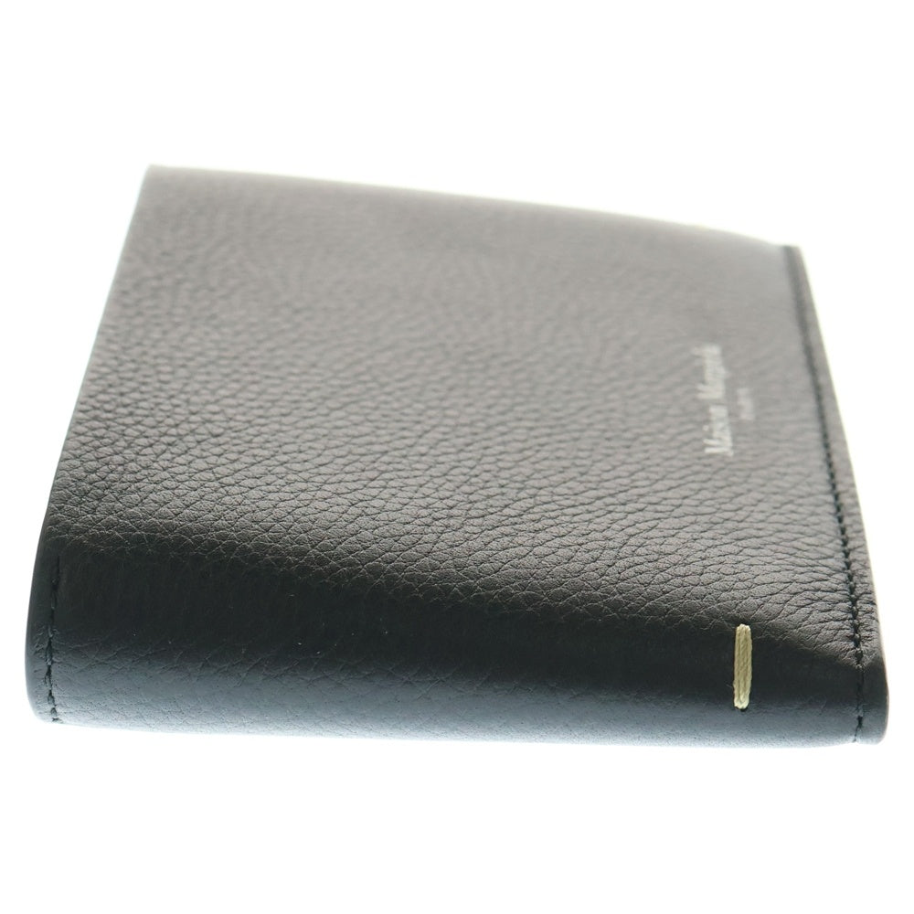 Maison Margiela 1(メゾンマルジェラ) 25AW WALLET 2 MEDIUM 4ステッチ レザーカードケース ウォレット ブラック SA2UI0008